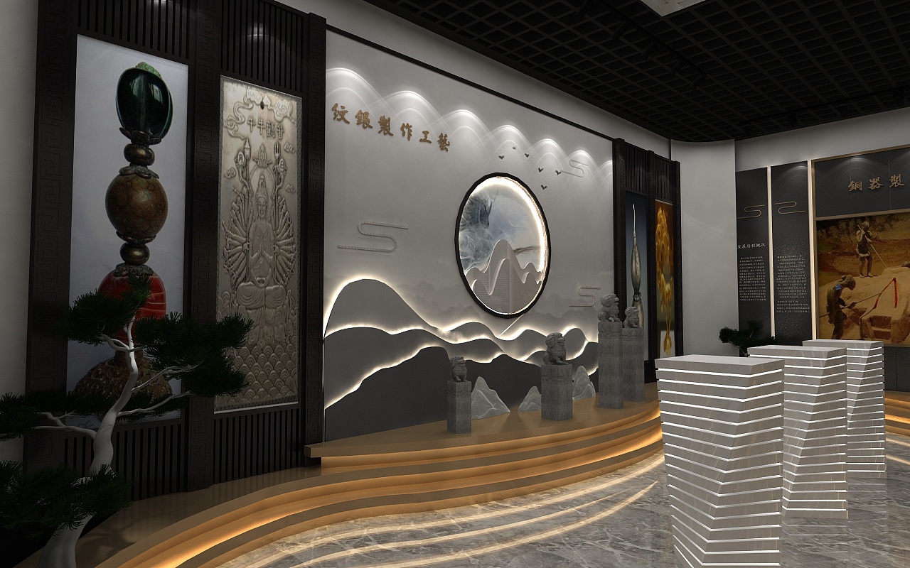 如何讓展廳設(shè)計(jì)更加精美大氣